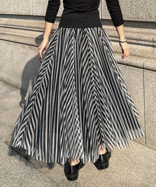 JENNE(ジェンヌ)の「JENNEボリュームチュールスカート(スカート・レディース・ピンク/ブラック/レオパード・MEDIUM/LARGE/SMALL)」の6枚目の写真