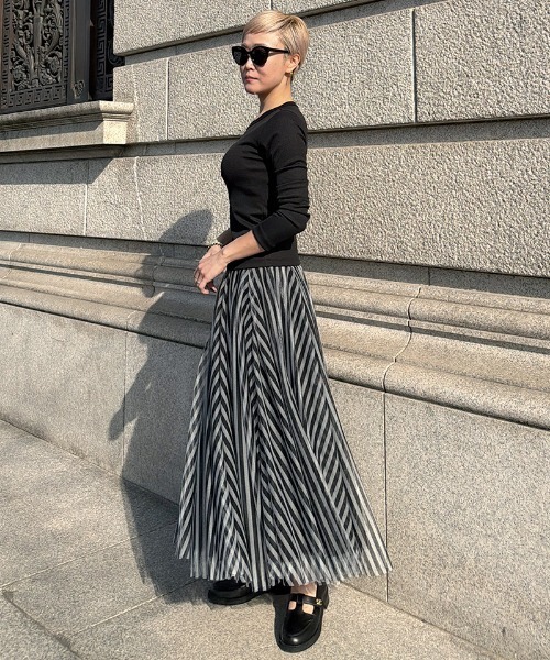 JENNE(ジェンヌ)の「JENNEボリュームチュールスカート(スカート・レディース・ピンク/ブラック/レオパード・MEDIUM/LARGE/SMALL)」の7枚目の写真