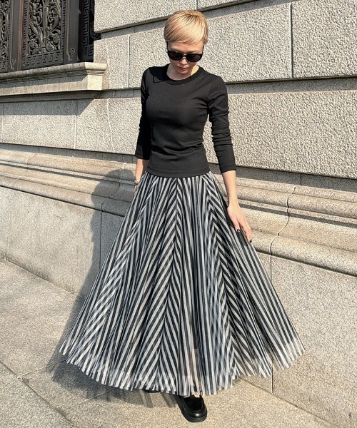 JENNE(ジェンヌ)の「JENNEボリュームチュールスカート(スカート・レディース・ピンク/ブラック/レオパード・MEDIUM/LARGE/SMALL)」の8枚目の写真