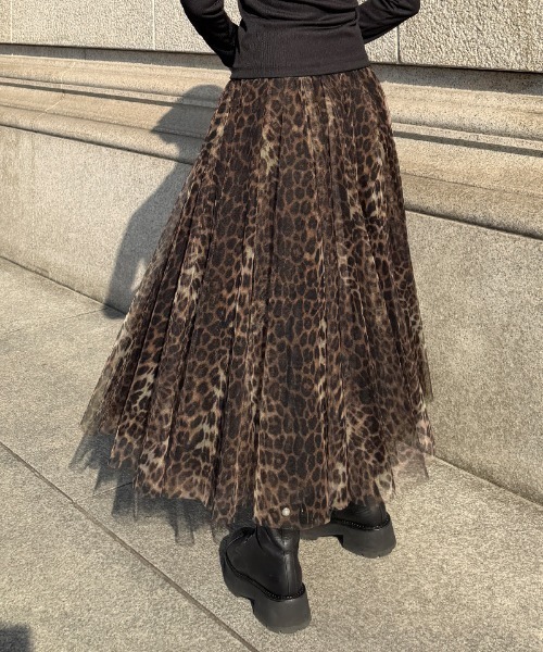 JENNE(ジェンヌ)の「JENNEボリュームチュールスカート(スカート・レディース・ピンク/ブラック/レオパード・MEDIUM/LARGE/SMALL)」の16枚目の写真