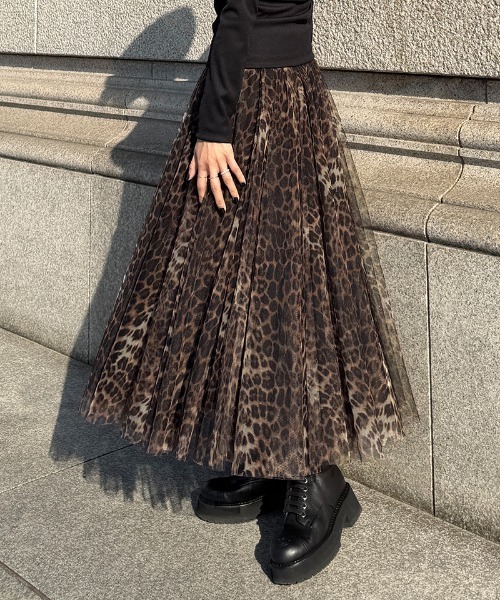 JENNE(ジェンヌ)の「JENNEボリュームチュールスカート(スカート・レディース・ピンク/ブラック/レオパード・MEDIUM/LARGE/SMALL)」の20枚目の写真