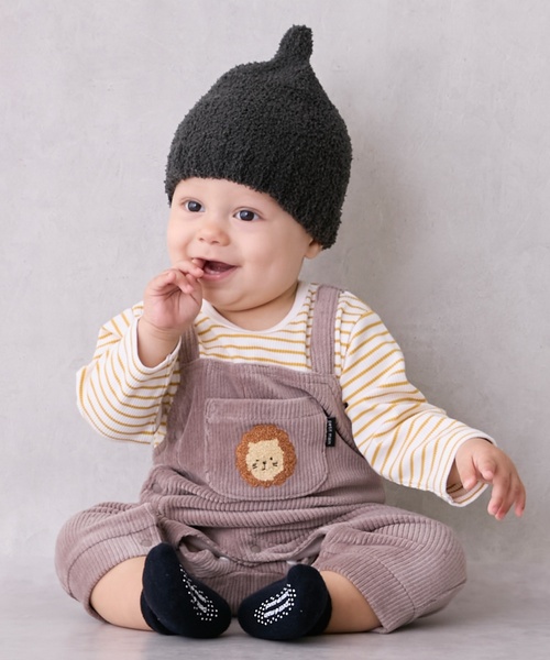 セール】アニマルサロペ風カバーオール（ロンパース）｜petit main