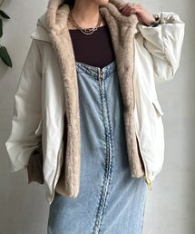 DouDou | ファー取り外し2WAYコート(その他アウター)