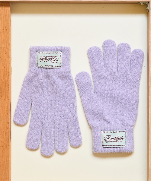ROCKFISH WEATHERWEAR（ロックフィッシュウェザーウェア）の「NEW FLUFFY SHORT GLOVES（手袋・レディース・ネイビー/ベージュ/ライトグレー/ピンク/レッド/クリーム/グレー/スカイブルー/ライラック/ブラウン・FREE）」の9枚目の写真