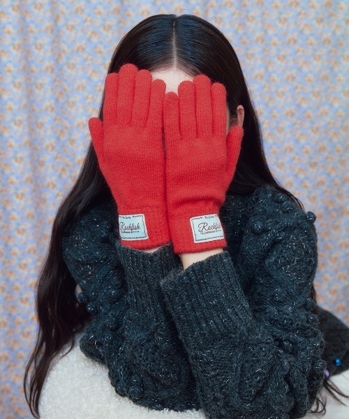 ROCKFISH WEATHERWEAR（ロックフィッシュウェザーウェア）の「NEW FLUFFY SHORT GLOVES（手袋・レディース・ネイビー/ベージュ/ライトグレー/ピンク/レッド/クリーム/グレー/スカイブルー/ライラック/ブラウン・FREE）」の10枚目の写真