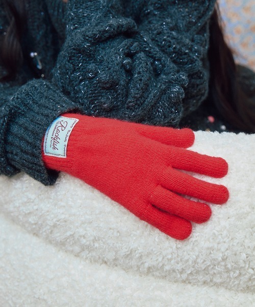 ROCKFISH WEATHERWEAR（ロックフィッシュウェザーウェア）の「NEW FLUFFY SHORT GLOVES（手袋・レディース・ネイビー/ベージュ/ライトグレー/ピンク/レッド/クリーム/グレー/スカイブルー/ライラック/ブラウン・FREE）」の12枚目の写真