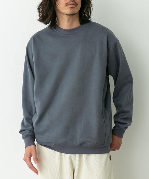URBAN RESEARCH Sonny Label（アーバンリサーチサニーレーベル）の「クリーミータッチクルーネックプルオーバー（スウェット・メンズ・ブルー/チャコールグレー/ベージュ系その他・MEDIUM/LARGE/X-LARGE）」の3枚目の写真