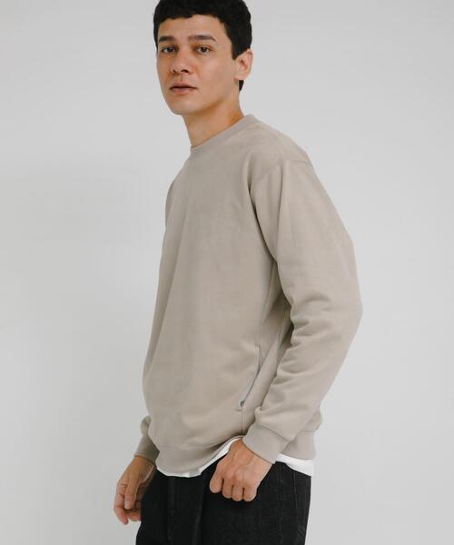 URBAN RESEARCH Sonny Label(アーバンリサーチサニーレーベル)の「クリーミータッチクルーネックプルオーバー(スウェット・メンズ・ブルー/チャコールグレー/ベージュ系その他・MEDIUM/LARGE/X-LARGE)」の5枚目の写真