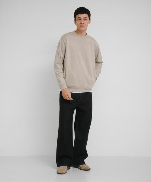 URBAN RESEARCH Sonny Label(アーバンリサーチサニーレーベル)の「クリーミータッチクルーネックプルオーバー(スウェット・メンズ・ブルー/チャコールグレー/ベージュ系その他・MEDIUM/LARGE/X-LARGE)」の8枚目の写真
