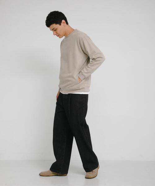 URBAN RESEARCH Sonny Label(アーバンリサーチサニーレーベル)の「クリーミータッチクルーネックプルオーバー(スウェット・メンズ・ブルー/チャコールグレー/ベージュ系その他・MEDIUM/LARGE/X-LARGE)」の10枚目の写真