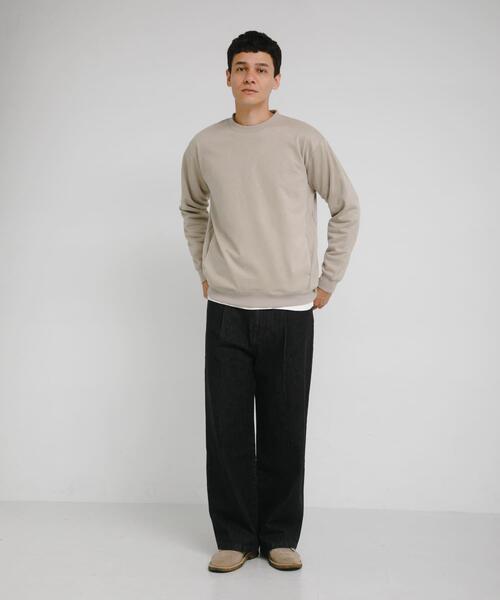 URBAN RESEARCH Sonny Label(アーバンリサーチサニーレーベル)の「クリーミータッチクルーネックプルオーバー(スウェット・メンズ・ブルー/チャコールグレー/ベージュ系その他・MEDIUM/LARGE/X-LARGE)」の13枚目の写真