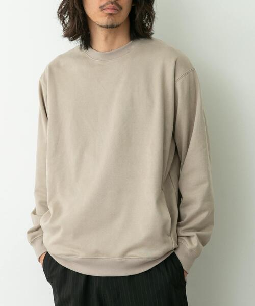 URBAN RESEARCH Sonny Label(アーバンリサーチサニーレーベル)の「クリーミータッチクルーネックプルオーバー(スウェット・メンズ・ブルー/チャコールグレー/ベージュ系その他・MEDIUM/LARGE/X-LARGE)」の16枚目の写真