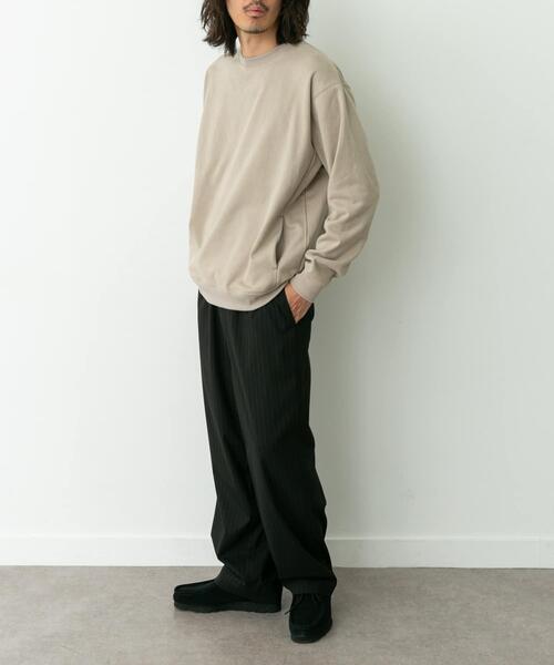 URBAN RESEARCH Sonny Label(アーバンリサーチサニーレーベル)の「クリーミータッチクルーネックプルオーバー(スウェット・メンズ・ブルー/チャコールグレー/ベージュ系その他・MEDIUM/LARGE/X-LARGE)」の18枚目の写真