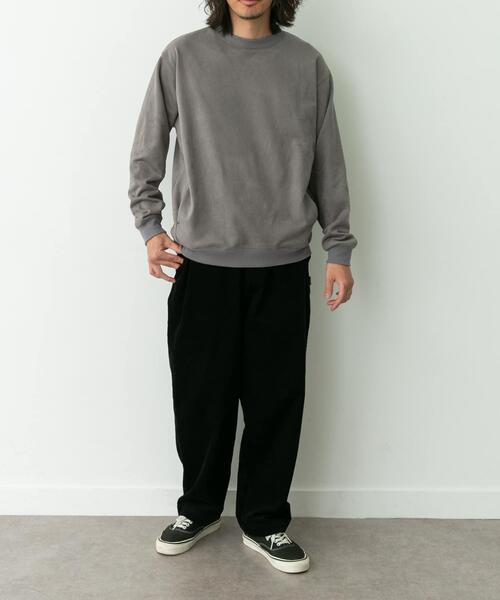 URBAN RESEARCH Sonny Label（アーバンリサーチサニーレーベル）の「クリーミータッチクルーネックプルオーバー（スウェット・メンズ・ブルー/チャコールグレー/ベージュ系その他・MEDIUM/LARGE/X-LARGE）」の18枚目の写真