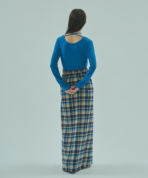 INDIA IS BEAUTIFUL（インディアイズビューティフル）の「【ROSE BUD別注】INDIA IS BEAUTIFUL/3WAY FLANNEL SHIRT SKIRT（スカート・レディース・レッド/ブルー・ONE SIZE）」の11枚目の写真