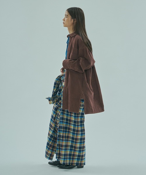 INDIA IS BEAUTIFUL（インディアイズビューティフル）の「【ROSE BUD別注】INDIA IS BEAUTIFUL/3WAY FLANNEL SHIRT SKIRT（スカート・レディース・レッド/ブルー・ONE SIZE）」の14枚目の写真