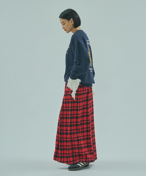 INDIA IS BEAUTIFUL（インディアイズビューティフル）の「【ROSE BUD別注】INDIA IS BEAUTIFUL/3WAY FLANNEL SHIRT SKIRT（スカート・レディース・レッド/ブルー・ONE SIZE）」の20枚目の写真