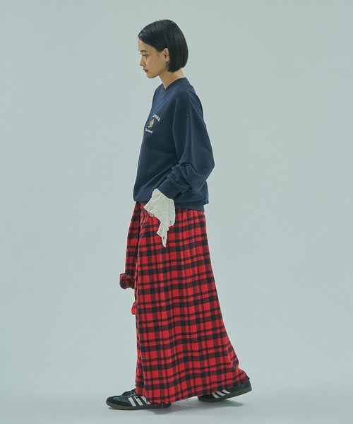 INDIA IS BEAUTIFUL（インディアイズビューティフル）の「【ROSE BUD別注】INDIA IS BEAUTIFUL/3WAY FLANNEL SHIRT SKIRT（スカート・レディース・レッド/ブルー・ONE SIZE）」の21枚目の写真