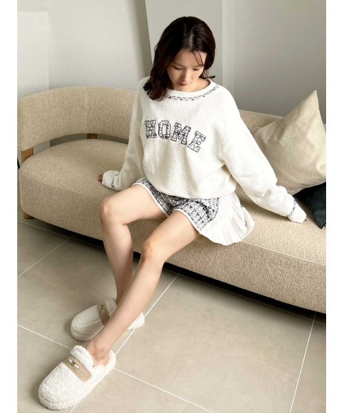 ツイードロゴプルオーバー（ルームウェア/パジャマ）｜SNIDEL HOME