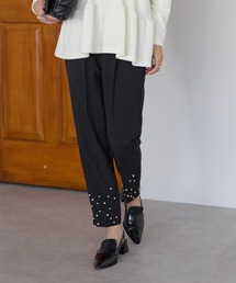 Neige（ネージュ）の「ランダム裾パールパンツ（スラックス）」