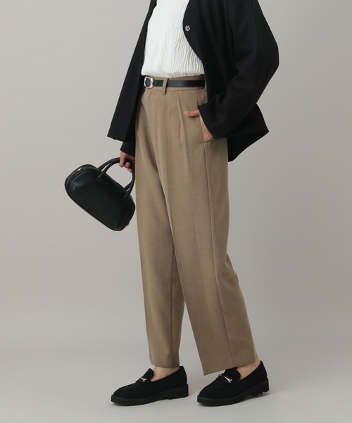 GLOBAL WORK(グローバルワーク)の「MATINEE LINE/ウールライク/ストレートパンツ/601515(その他パンツ・レディース・ベージュ/ブラウン系9/ブラック・SMALL/MEDIUM/LARGE)」の11枚目の写真