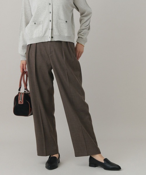 GLOBAL WORK(グローバルワーク)の「MATINEE LINE/ウールライク/ストレートパンツ/601515(その他パンツ・レディース・ベージュ/ブラウン系9/ブラック・SMALL/MEDIUM/LARGE)」の15枚目の写真