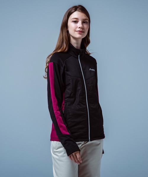phenix(フェニックス)の「phenix(フェニックス)Side Panel Full Zip Fleece サイドパネル フロントジップフリース(保温性/伸縮性)(Tシャツ/カットソー・レディース・ブルー/ベージュ/ブラック・S/M/L/XL/XXL)」の2枚目の写真