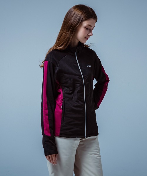 phenix(フェニックス)の「phenix(フェニックス)Side Panel Full Zip Fleece サイドパネル フロントジップフリース(保温性/伸縮性)(Tシャツ/カットソー・レディース・ブルー/ベージュ/ブラック・S/M/L/XL/XXL)」の12枚目の写真