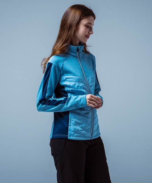 phenix(フェニックス)の「phenix(フェニックス)Side Panel Full Zip Fleece サイドパネル フロントジップフリース(保温性/伸縮性)(Tシャツ/カットソー・レディース・ブルー/ベージュ/ブラック・S/M/L/XL/XXL)」の6枚目の写真