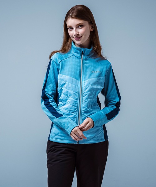 phenix(フェニックス)の「phenix(フェニックス)Side Panel Full Zip Fleece サイドパネル フロントジップフリース(保温性/伸縮性)(Tシャツ/カットソー・レディース・ブルー/ベージュ/ブラック・S/M/L/XL/XXL)」の7枚目の写真