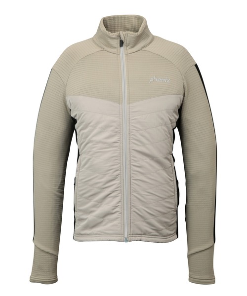 phenix(フェニックス)の「phenix(フェニックス)Side Panel Full Zip Fleece サイドパネル フロントジップフリース(保温性/伸縮性)(Tシャツ/カットソー・レディース・ブルー/ベージュ/ブラック・S/M/L/XL/XXL)」の4枚目の写真