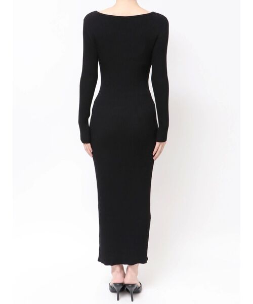 GYDA（ジェイダ）の「GGプレート long sleeve LONGニットワンピース（ワンピース・レディース・ブラック/シルバー・FREE）」の15枚目の写真