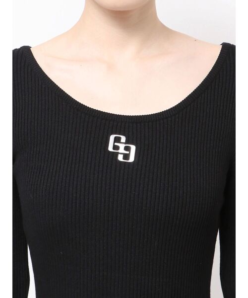 GYDA（ジェイダ）の「GGプレート long sleeve LONGニットワンピース（ワンピース・レディース・ブラック/シルバー・FREE）」の16枚目の写真