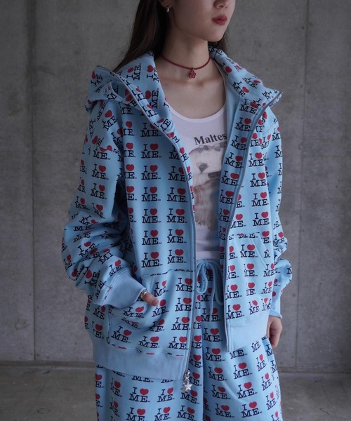 I heart me blue butterfly hoodie（パーカー）｜ASHLEY WILLIAMS