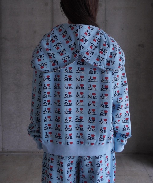 Ashley Williams I HEART ME バタフライ フーディ I heart me blue butterfly hoodie（パーカー）｜ASHLEY WILLIAMS