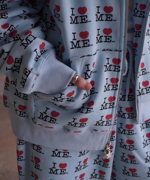 I heart me blue butterfly hoodie（パーカー）｜ASHLEY WILLIAMS