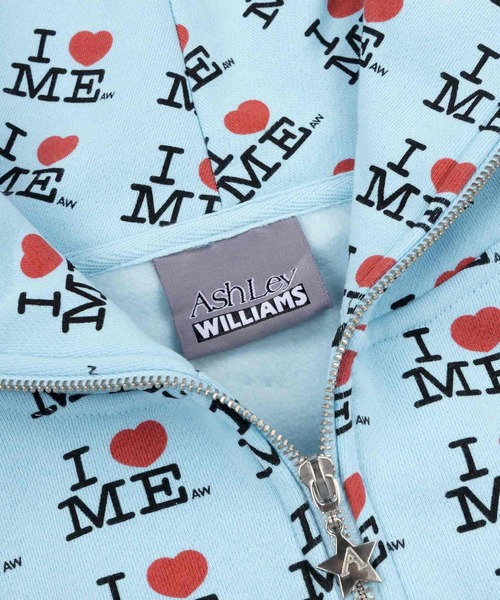 I heart me blue butterfly hoodie（パーカー）｜ASHLEY WILLIAMS