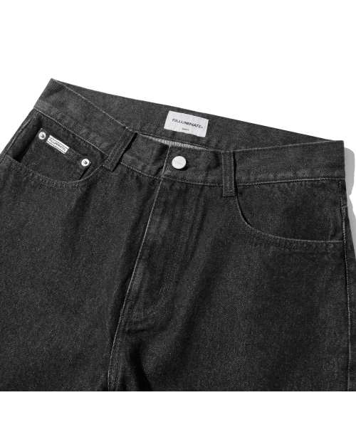 F.ILLUMINATE（フィルミネイト）の「レギュラーテーパードデニムパンツ-ブラック（デニムパンツ・レディース・その他・SMALL/MEDIUM/LARGE）」の7枚目の写真