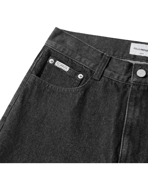 F.ILLUMINATE（フィルミネイト）の「レギュラーテーパードデニムパンツ-ブラック（デニムパンツ・レディース・その他・SMALL/MEDIUM/LARGE）」の8枚目の写真