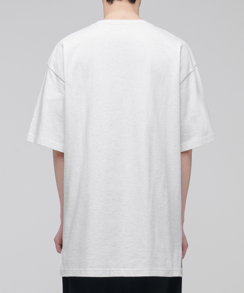 MUSINSA STANDARD（ムシンサスタンダード）の「オーバーサイズクルーネックTシャツ [オートミール]（Tシャツ/カットソー・メンズ・その他・SMALL/MEDIUM/LARGE/X-LARGE/XX-LARGE）」の2枚目の写真
