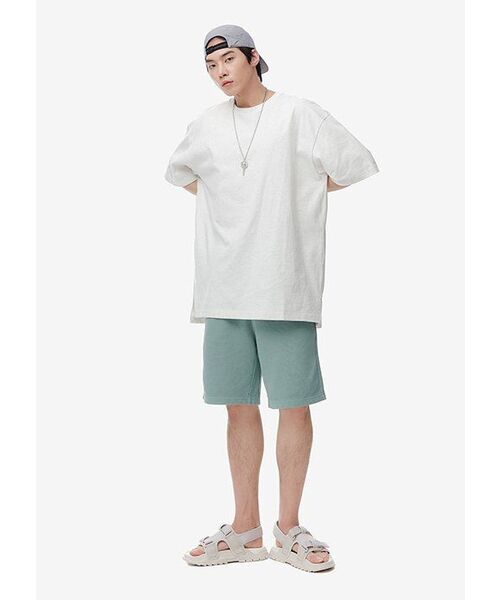 MUSINSA STANDARD（ムシンサスタンダード）の「オーバーサイズクルーネックTシャツ [オートミール]（Tシャツ/カットソー・メンズ・その他・SMALL/MEDIUM/LARGE/X-LARGE/XX-LARGE）」の8枚目の写真