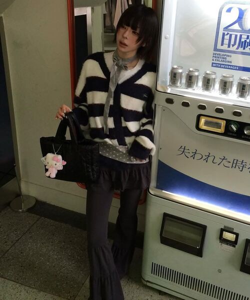 Retriever Club（レトリーバークラブ）の「MULTI STRIPE CARDIGAN [NAVY]（カーディガン/ボレロ・レディース・その他・FREE）」の5枚目の写真