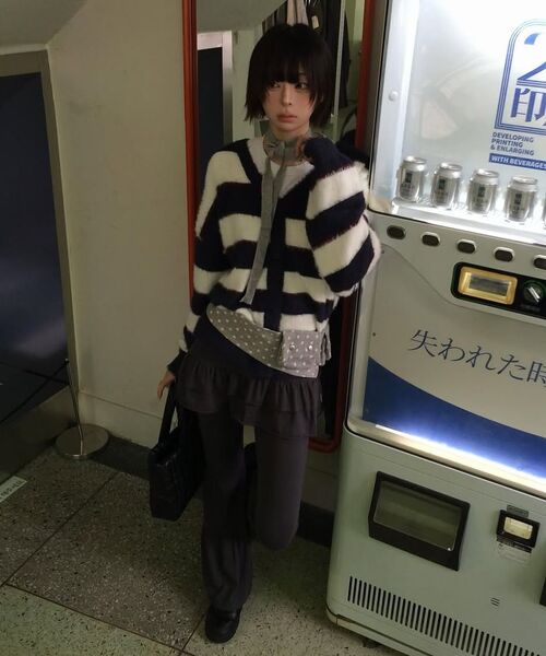 Retriever Club（レトリーバークラブ）の「MULTI STRIPE CARDIGAN [NAVY]（カーディガン/ボレロ・レディース・その他・FREE）」の6枚目の写真