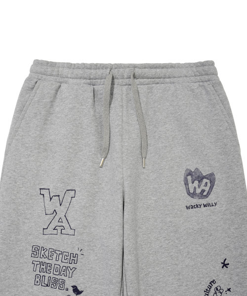 Wacky WiLLy(ワッキーウィリー)の「グラフィックスウェットパンツグレー(スウェットパンツ・レディース・その他・SMALL/MEDIUM/LARGE/X-LARGE)」の4枚目の写真