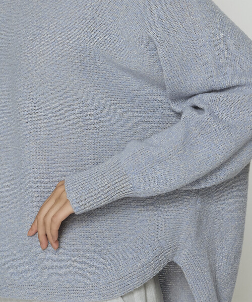 COMME CA(コムサ)の「和紙ブークレー ホールガーメントプルオーバー(ニット/セーター・レディース・グレー/ラベンダー/ブラウン・9号)」の17枚目の写真