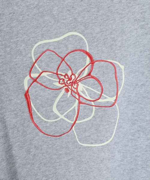 ATELANE(アテレーン)の「ATELANE CVC裏起毛刺繍スウェット/フラワー/ハート/ドローコード(スウェット・メンズ・グレー系その他2/ブラック系1/グレー系その他/グレー系2/グレー系1/ブラック系2・L/M)」の13枚目の写真