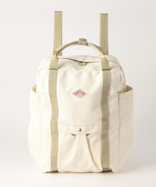 DANTON（ダントン）の「DANTONユーティリティバッグ/ DANTON UTILITY BAG ◆（バックパック/リュック・レディース・ホワイト/ブラック/オリーブ/ターコイズブルー/ベージュ/ワインレッド/ネイビー・フリー）」の2枚目の写真
