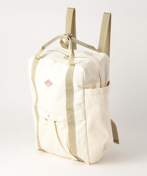 DANTON（ダントン）の「DANTONユーティリティバッグ/ DANTON UTILITY BAG ◆（バックパック/リュック・レディース・ホワイト/ブラック/オリーブ/ターコイズブルー/ベージュ/ワインレッド/ネイビー・フリー）」の8枚目の写真
