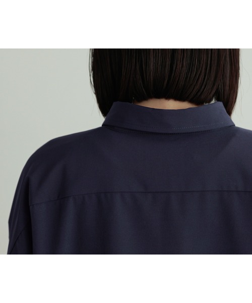 n'OrLABEL（ノアールレーベル）の「『レイヤードロングシャツ』（シャツワンピース・レディース・ネイビー/ブラック・FREE）」の14枚目の写真