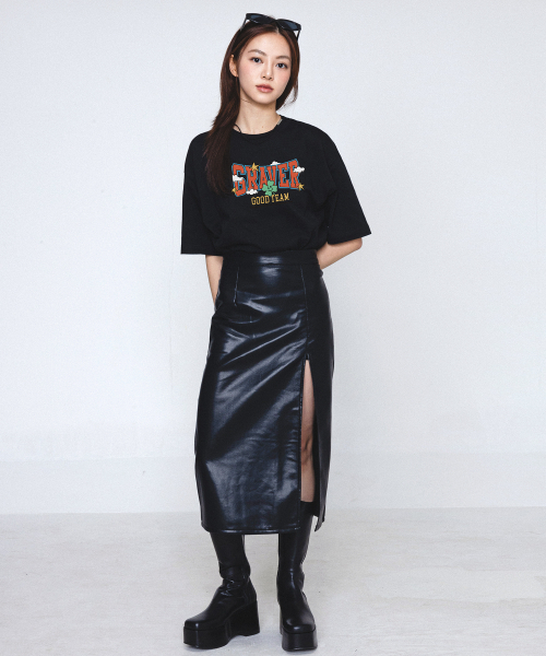 GRAVER（グレーバー）の「[ユニセックス]GOOD-TEAM 半袖Tシャツ_ブラック（Tシャツ/カットソー・レディース・ブラック・SMALL/MEDIUM/LARGE）」の2枚目の写真